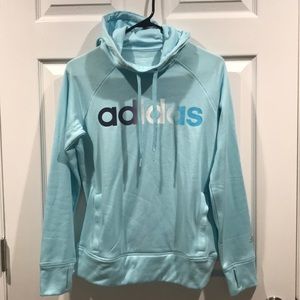 Lightweight baby blue climawarm hoodie